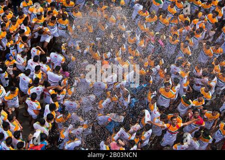 Das Bild von Dahi Hanni auf dem Festival in Mumbai, Maharashtra, Indien Stockfoto