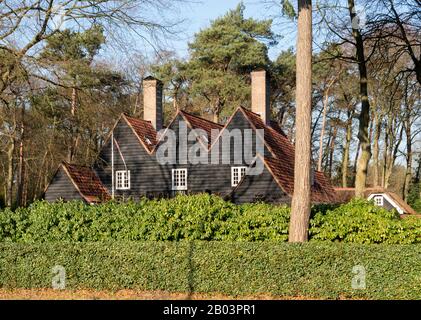 Huis ter Heide, Bosch en Duin, Landhaus Lovdalla, 1911 von Robert van 't Hoff erbaut Stockfoto