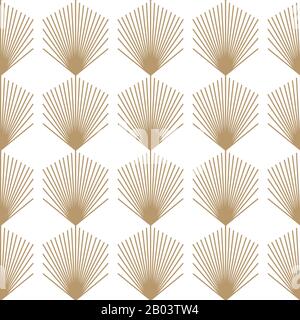 Klassisches, Nahtloses Art-Deco-Muster. Stock Vektor