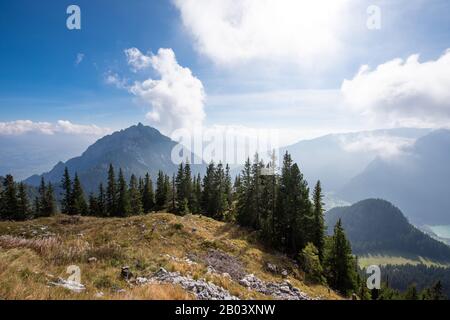 Rofan Bergkette in der Nähe der Gondelbahn Rofan in Tyrol/Österreich Stockfoto