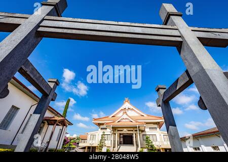 Japanischer Tempel in Bauru-Stadt. Die Stadt liegt im Bundesstaat São Paulo Stockfoto