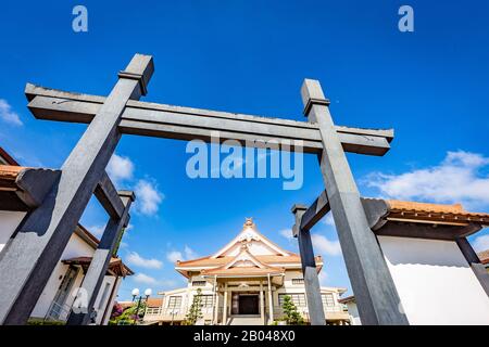 Japanischer Tempel in Bauru-Stadt. Die Stadt liegt im Bundesstaat São Paulo Stockfoto