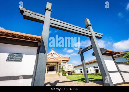 Japanischer Tempel in Bauru-Stadt. Die Stadt liegt im Bundesstaat São Paulo Stockfoto