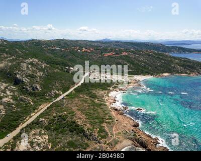 Beeindruckender Blick auf La Maddalena, Sardinien, Italien. Stockfoto