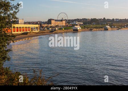 Barry Island an einem hellen Novembermorgen Stockfoto