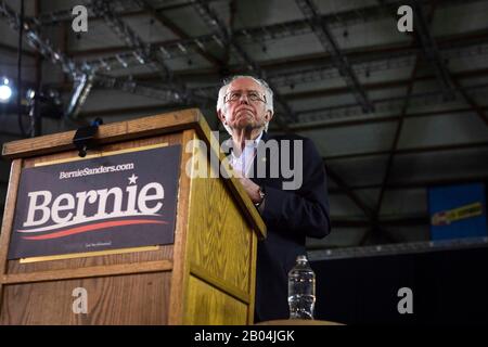 Tacoma, Vereinigte Staaten. Februar 2020. Senator Bernie Sanders sprach am 17. Februar 2020 bei einer Wahlkampfveranstaltung im Tacoma Dome in Tacoma, Washington. Credit: The Photo Access/Alamy Live News Stockfoto