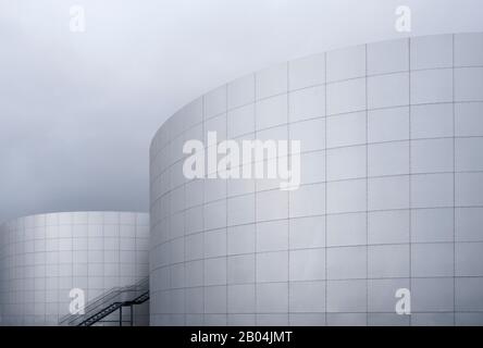 Perlan-Gebäude Reykjavik, Island-.Architect-Ingimundur Sveinsson Stockfoto