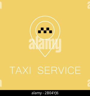 Online Car Taxi Service Concept Card Landing Web Page Template Include Vector Illustration eps 10 Stock Vektor