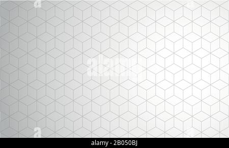 Weißer silberfarbener, geometrischer Universalhintergrund für die Präsentation von Geschäftspräsentationen Abstraktes, elegantes, nahtloses Muster. Minimalistisch leeres, dreieckiges BG. Einfarbige Halbton-Abdeckung. Moderner digitaler Vektor eps 10 Stock Vektor