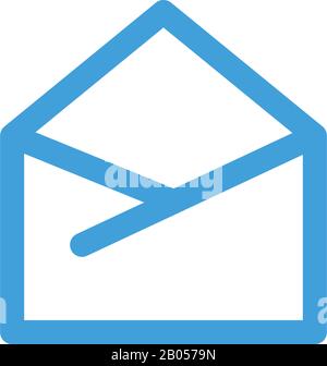 Umschlagsymbol. Vorlage für Liniendesign. Vektorgrafiken Stock Vektor