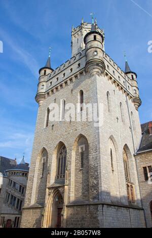 3. Juni 2019: Fassade des Schlosses Marienburg bei Hannover, Niedersachsen, Deutschland Stockfoto