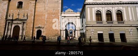 Gebäude in einer Stadt, Merida, Yucatan-Halbinsel, Mexiko Stockfoto