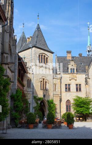 3. Juni 2019: Fassade des Schlosses Marienburg bei Hannover, Niedersachsen, Deutschland Stockfoto