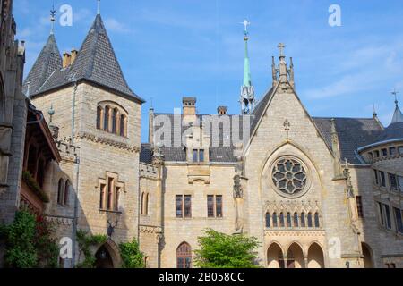 3. Juni 2019: Fassade des Schlosses Marienburg bei Hannover, Niedersachsen, Deutschland Stockfoto