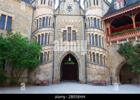 3. Juni 2019: Fassade des Schlosses Marienburg bei Hannover, Niedersachsen, Deutschland Stockfoto