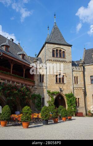 3. Juni 2019: Fassade des Schlosses Marienburg bei Hannover, Niedersachsen, Deutschland Stockfoto