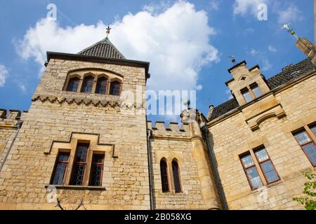 3. Juni 2019: Fassade des Schlosses Marienburg bei Hannover, Niedersachsen, Deutschland Stockfoto