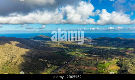 Luftbild, Mallorca, Balearen, Capdepera, Europa, Balearen, Spanien, ESP, Reisen, Tourismus, Reiseziel, Sehenswürdigkeiten, Spanien, Espana, Balearen Stockfoto