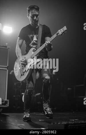 Sébastien Lefebvre-Gitarrist aus Simple Plan, live im O2 victoria Warehouse manchester UK, 13. februar 2020 Stockfoto