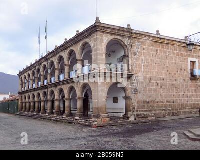 Altes Gebäude im Zentrum von antigua guatemala Stockfoto
