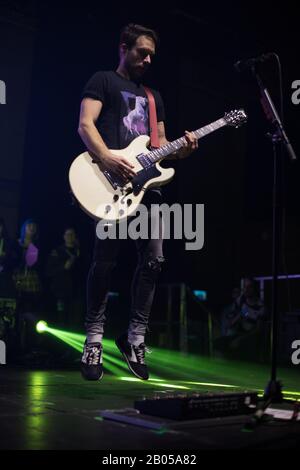 Sébastien Lefebvre-Gitarrist aus Simple Plan, live im O2 victoria Warehouse manchester UK, 13. februar 2020 Stockfoto