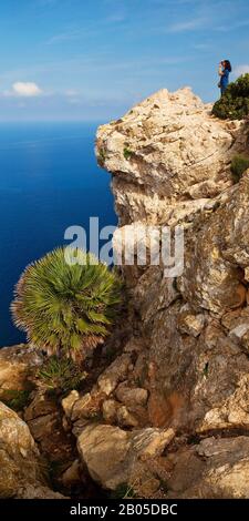 Halbinsel Cap Formentor, vista von Mirador Es Colomer, Spanien, Balearen, Mallorca Stockfoto