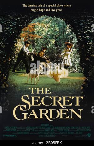 The Secret Garden (1993) unter der Regie von Agnieszka Holland und mit Kate Maberly, Maggie Smith, Heydon Prowse und Walter Sparrow in den Hauptrollen. Frances Hodgson Burnett liebte die Geschichte über ein verwaistes Mädchen, das einen verborgenen und vernachlässigten Garten und eine Cousine entdeckte. Stockfoto