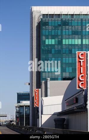 Cape Town International Convention Center Gebäude und CTICC Schilder auf nelson mandela Boulevard Stockfoto