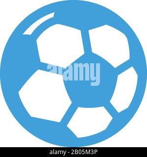 Symbolvorlage für Fußballball. Vektorgrafiken Stock Vektor