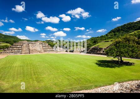 Arroyo-Gruppe von El Tajin, wichtigste archäologische Stätte im Nordosten Mesoamerikas, Maya-Ruinen, Veracruz, Mexiko, Mittelamerika Stockfoto