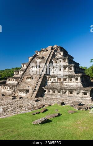 Pyramide der Nischen, El Tajin, wichtigste archäologische Stätte im Nordosten Mesoamerikas, Maya-Ruinen, Veracruz, Mexiko, Mittelamerika Stockfoto