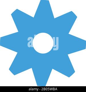 Vektorvorlage für Getriebesymbole Stock Vektor