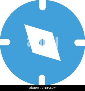 Designvorlage für Kompasssymbol. Vektorgrafiken Stock Vektor