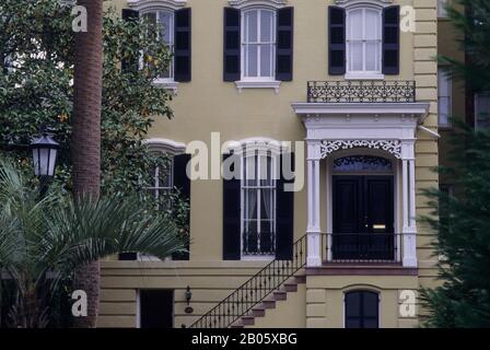 USA, GEORGIA, SAVANNAH, MONTEREY SQUARE, WILLIAM HUNTER HOUSE, 1872 Stockfoto