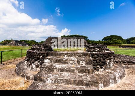 Cempoala, auch Zempoala, eine wichtige mesoamerikanische archäologische Stätte, Veracruz, Mexiko, Mittelamerika Stockfoto