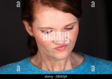 Frauen weibliche Mutter Weinte Tränen Des Glücks oder Der Traurigkeit Stockfoto