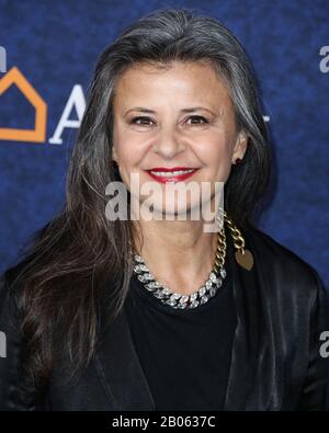 Hollywood, Vereinigte Staaten. Februar 2020. Schauspielerin Tracey Ullman trifft auf die Weltpremiere Von Disney Und Pixars 'Onward', die am 18. Februar 2020 im El Capitan Theatre in Hollywood, Los Angeles, Kalifornien, USA stattfand. (Foto von Xavier Collin/Image Press Agency) Credit: Image Press Agency/Alamy Live News Stockfoto