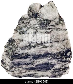 Banded Dolomite, Evaporite, Estrie, Quebec Stockfoto