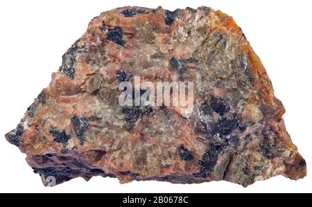 Feldspat Syenit, Magmatisch, Grenville, Quebec Syenit ist ein grobkörniges intrusives igneous Rock mit einer allgemeinen Zusammensetzung ähnlich der aus Granit Stockfoto