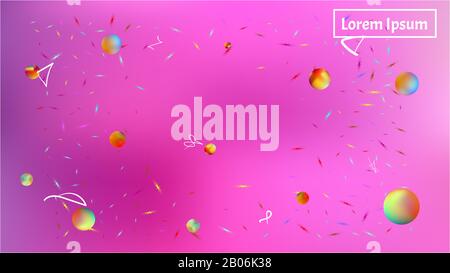 Planet und Schilder Hintergrund. Farbenfrohes, hochauflösendes und frisches. Veranschaulichung, Unschärfe. Sterne, Planeten, Zeichen. Buntes Universum neue Sterne leuchten. Stock Vektor