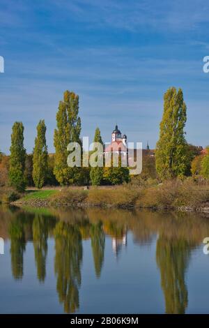 Pfarrkirche St. Augustinus, Dettelbach am Main, Mainfranken, Unterfranken, Franken, Bayern, Deutschland Stockfoto