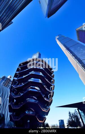 Das Schiff, begehbare Kunstwerke in den Hudson Yards des britischen Designers Thomas Heatherwick, Manhattan, New York City, New York State, USA Stockfoto