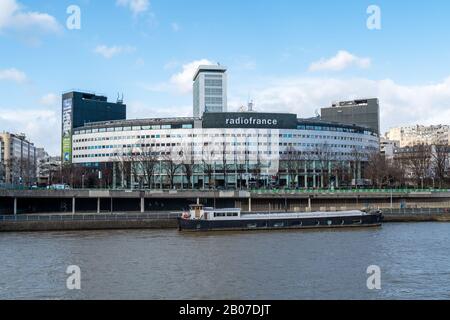Gebäude von Radio France in Paris Stockfoto