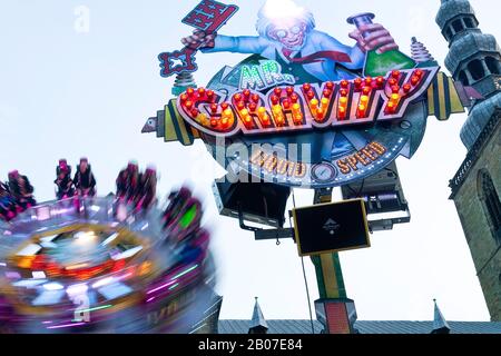 All Hallows Funfair in der Altstadt, Deutschland, Nordrhein-Westfalen, Soest Stockfoto