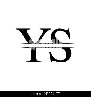 Vektor-Vorlage für das anfängliche YS-Logo-Design. Creative Letter YS Business Logo Vector Illustration Stock Vektor