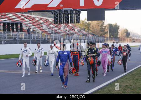 19. Februar 2020, Barcelona, Katalonien, Spanien: 19. Februar 2020 - Circuit de Barcelona-Catalunya, Montmelo, Spanien - Formel-1-Vorsaison 2020; F1-Fahrer gehen ins Netz. (Bild: © Eric Alonso/ZUMA Draht) Stockfoto