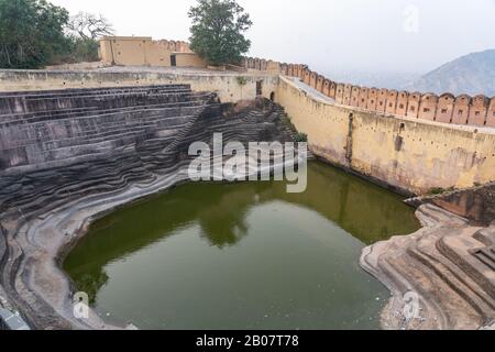 Nahargarh geht gut in Jaipur, Indien Stockfoto