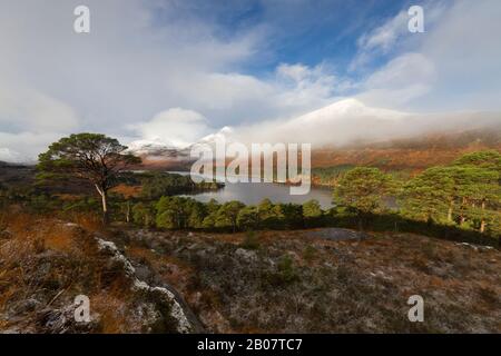 Glen Affric und Loch Affric im Herbst, Highland Scotland Stockfoto