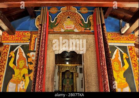 Sri Lanka, Kandy, Vishnu Devale Tempel, Dedimunda Devalaya Stockfoto