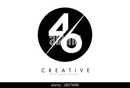 Ab A B Letter Logo Design mit Creative Cut. Kreatives Logo-Design. Stock Vektor